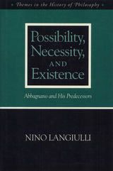 front cover of Possibility Necessity and Existence