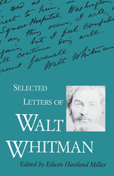 front cover of Selected Letters of Walt Whitman