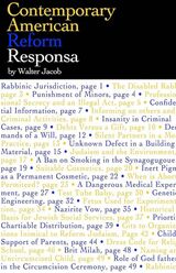 front cover of Contemporary American Reform Responsa - PDF Electronic Version