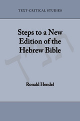front cover of Steps to a New Edition of the Hebrew Bible