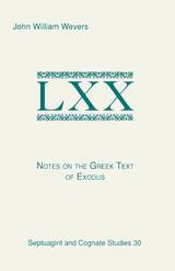 front cover of Notes on the Greek Text of Exodus
