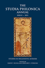 front cover of The Studia Philonica Annual XXXIII, 2021