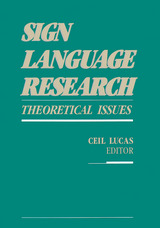 front cover of Sign Language Research