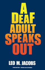 front cover of A Deaf Adult Speaks Out
