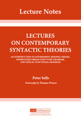 front cover of Lectures on Contemporary Syntactic Theories