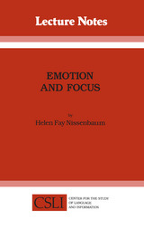 front cover of Emotion and Focus