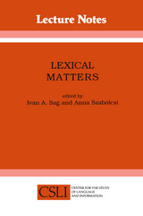 front cover of Lexical Matters