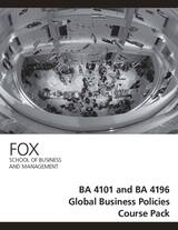 front cover of BA 4101 and BA 4196 Global Business Policies