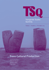 front cover of Trans*Cultural Production