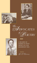 front cover of The Advocates of Poetry