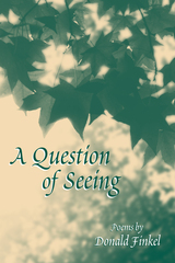 front cover of A Question of Seeing