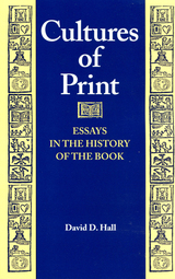 front cover of Cultures of Print