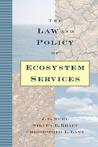 front cover of The Law and Policy of Ecosystem Services