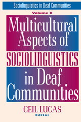 front cover of Multicultural Aspects of Sociolinguistics in Deaf Communities