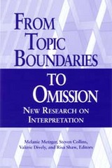 front cover of From Topic Boundaries to Omission