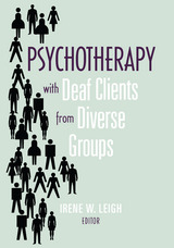 front cover of Psychotherapy with Deaf Clients from Diverse Groups