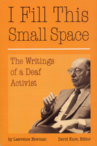 front cover of I Fill This Small Space