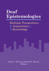 front cover of Deaf Epistemologies