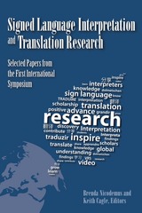 front cover of Signed Language Interpretation and Translation Research