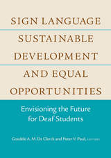 front cover of Sign Language, Sustainable Development, and Equal Opportunities