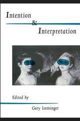 front cover of Intention Interpretation