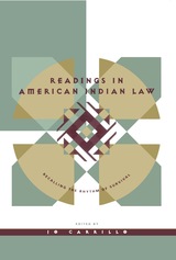 front cover of Readings In American Indian Law