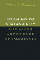 front cover of Meaning Of A Disability