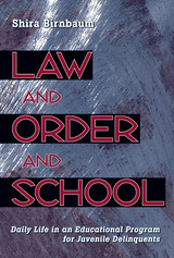 front cover of Law And Order And School