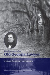 front cover of Reminiscences of an Old Georgia Lawyer