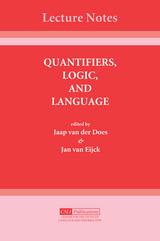 front cover of Quantifiers, Logic, and Language