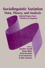 front cover of Sociolinguistic Variation