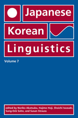 front cover of Japanese/Korean Linguistics, Volume 7