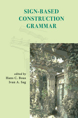 front cover of Sign-Based Construction Grammar