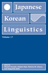 front cover of Japanese/Korean Linguistics, Volume 17