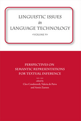 front cover of Linguistic Issues in Language Technology Vol 9