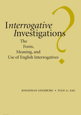 front cover of Interrogative Investigations