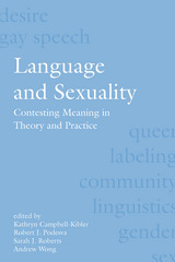 front cover of Language and Sexuality