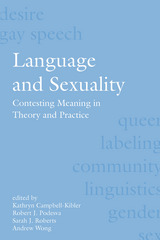 front cover of Language and Sexuality