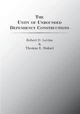front cover of The Unity of Unbounded Dependency Constructions
