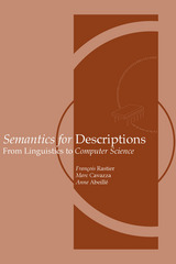 front cover of Semantics for Descriptions