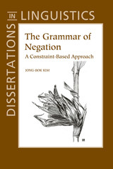 front cover of The Grammar of Negation