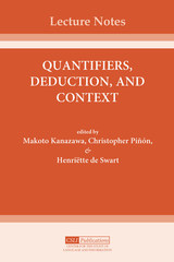 front cover of Quantifiers, Deduction, and Context