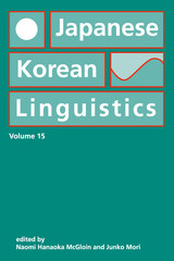 front cover of Japanese/Korean Linguistics, Volume 15