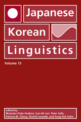 front cover of Japanese/Korean Linguistics, Volume 13