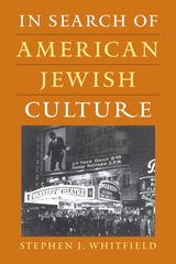 front cover of In Search of American Jewish Culture