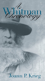front cover of A Whitman Chronology