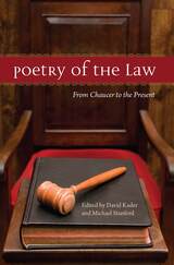 front cover of Poetry of the Law