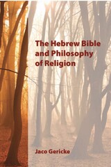 front cover of The Hebrew Bible and Philosophy of Religion