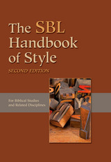 front cover of The SBL Handbook of Style