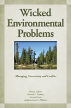 front cover of Wicked Environmental Problems